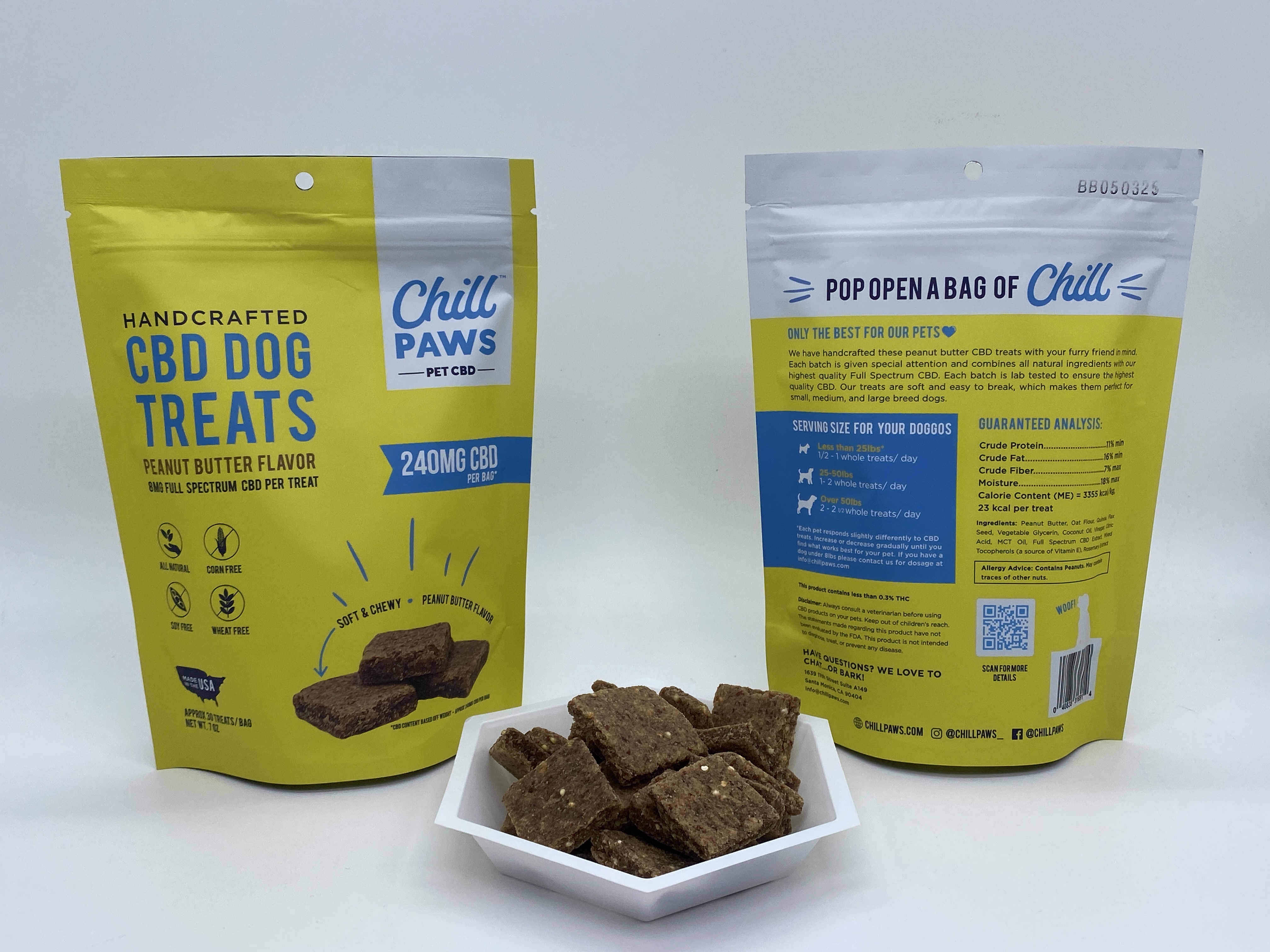 240mg Full Spectrum CBD Peanut Butter Dog Treats