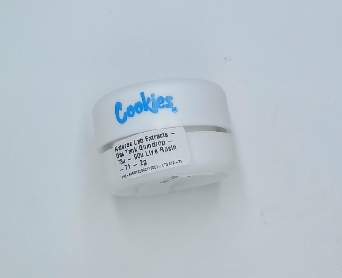 Natures Lab Extracts Gas Tank Gumdrop 73u 90u Live Rosin T1 2g
